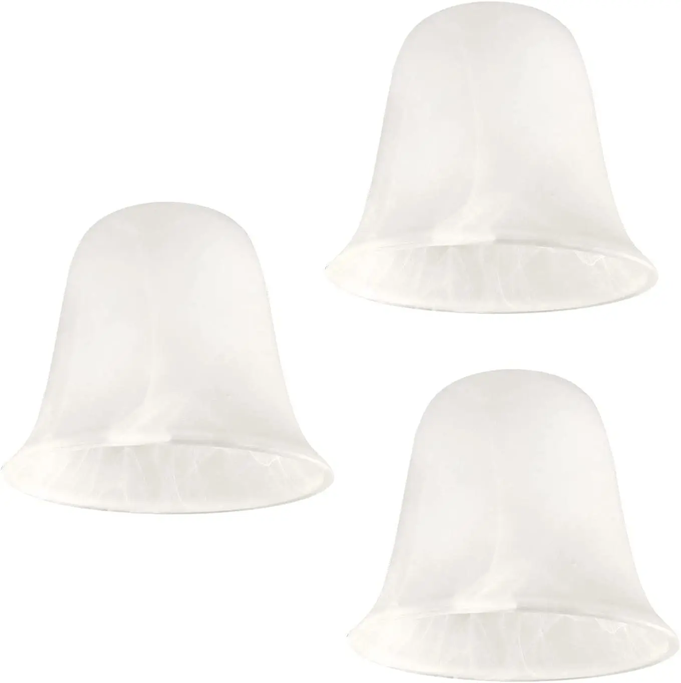 Bell Shaped Alabaster Glass Pendent Bell Light Shade Shaped Alabaster