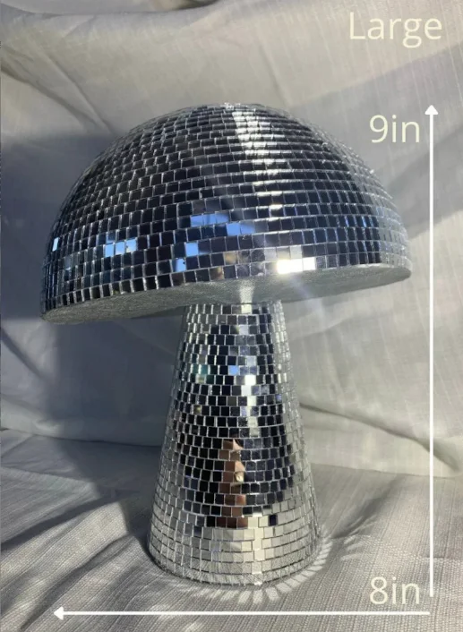 Wholesale Mushroom Shape Sliver Disco Custom Party Gift Mirror Ball