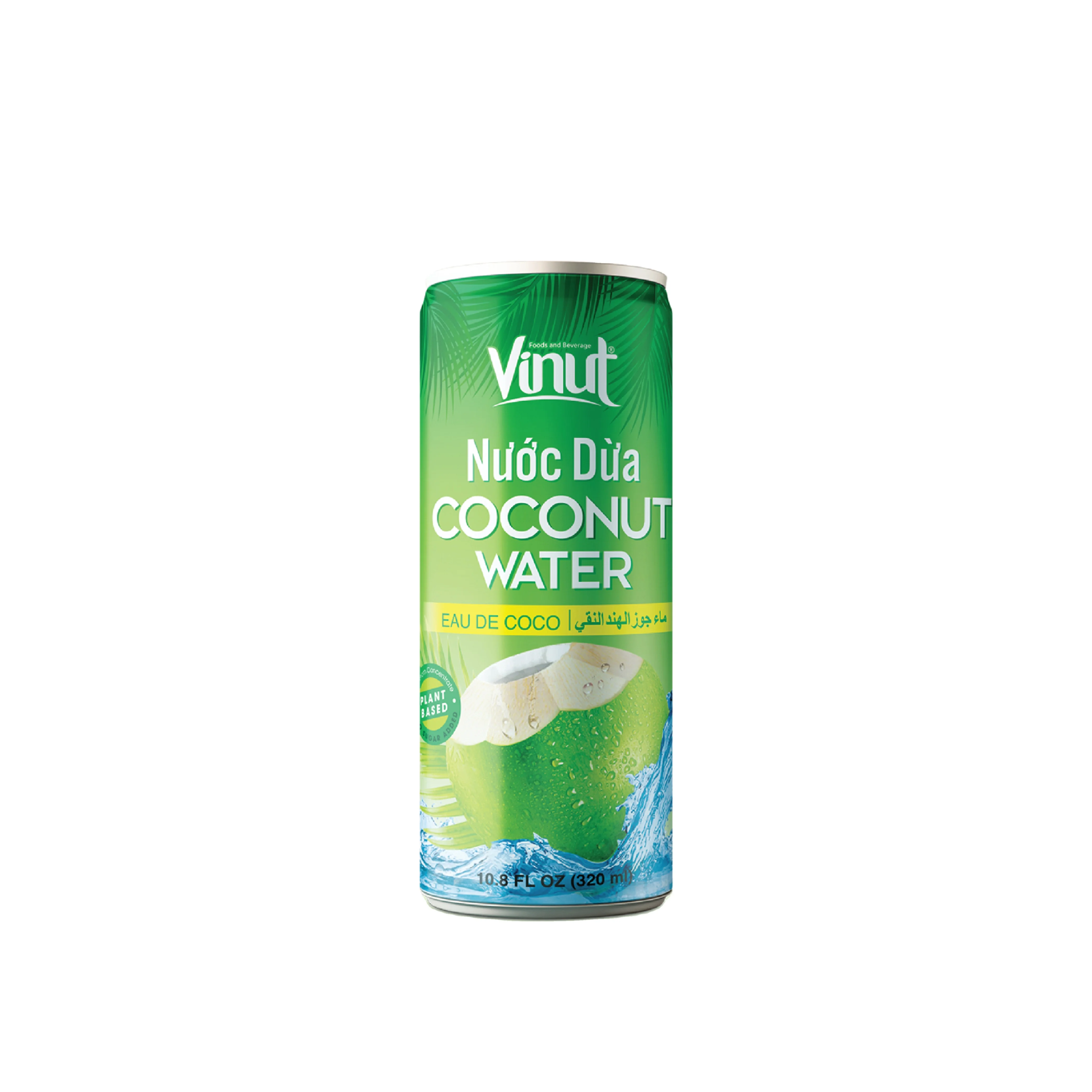 Natural Drink Vinut NFC 320ml Coconut Water From Juice and No Added Sugar in a Factory Viet Nam (OEM ODM)