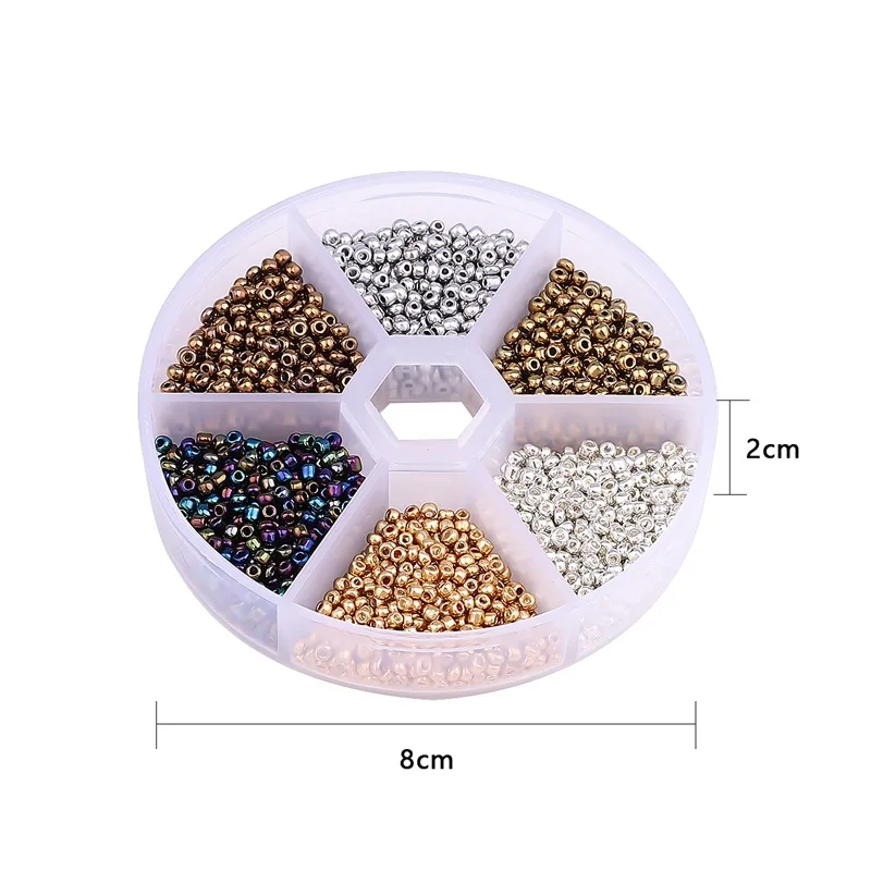 High Quality 3mm 8/0 Glass Seed Beads Kit Diy Bracelet Necklace Rainbow