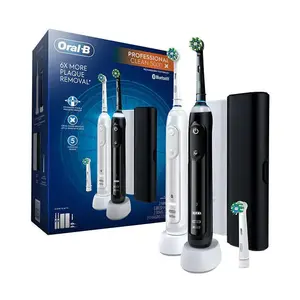 Oral-B IO Series 10 Rechargeable Electric Toothbrush with 4 Brush Heads and Pressure Sensor IPX7 Waterproof for Teeth Whitening