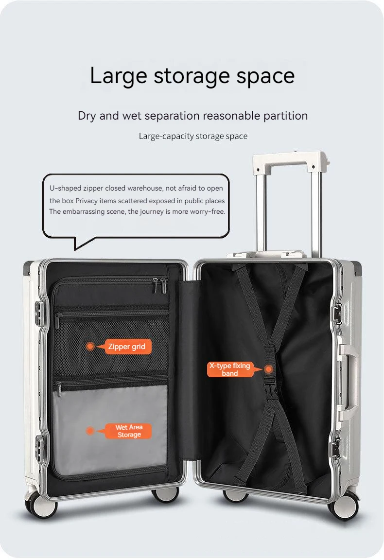 Wholesale Luxury Traveling Bags Sample Luggage Suitcase Aluminum Abs 10