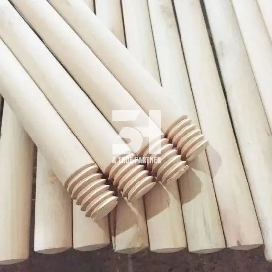 Wooden Broom Stick Short Handle Eucalyptus Wood Made In Vietnam With
