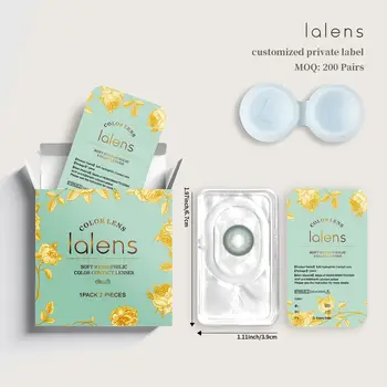 Custom Your Own Style Private Label Color Contact Lens Package Case Wholesale Gift Box Contact Lenses Packaging Box With Logo