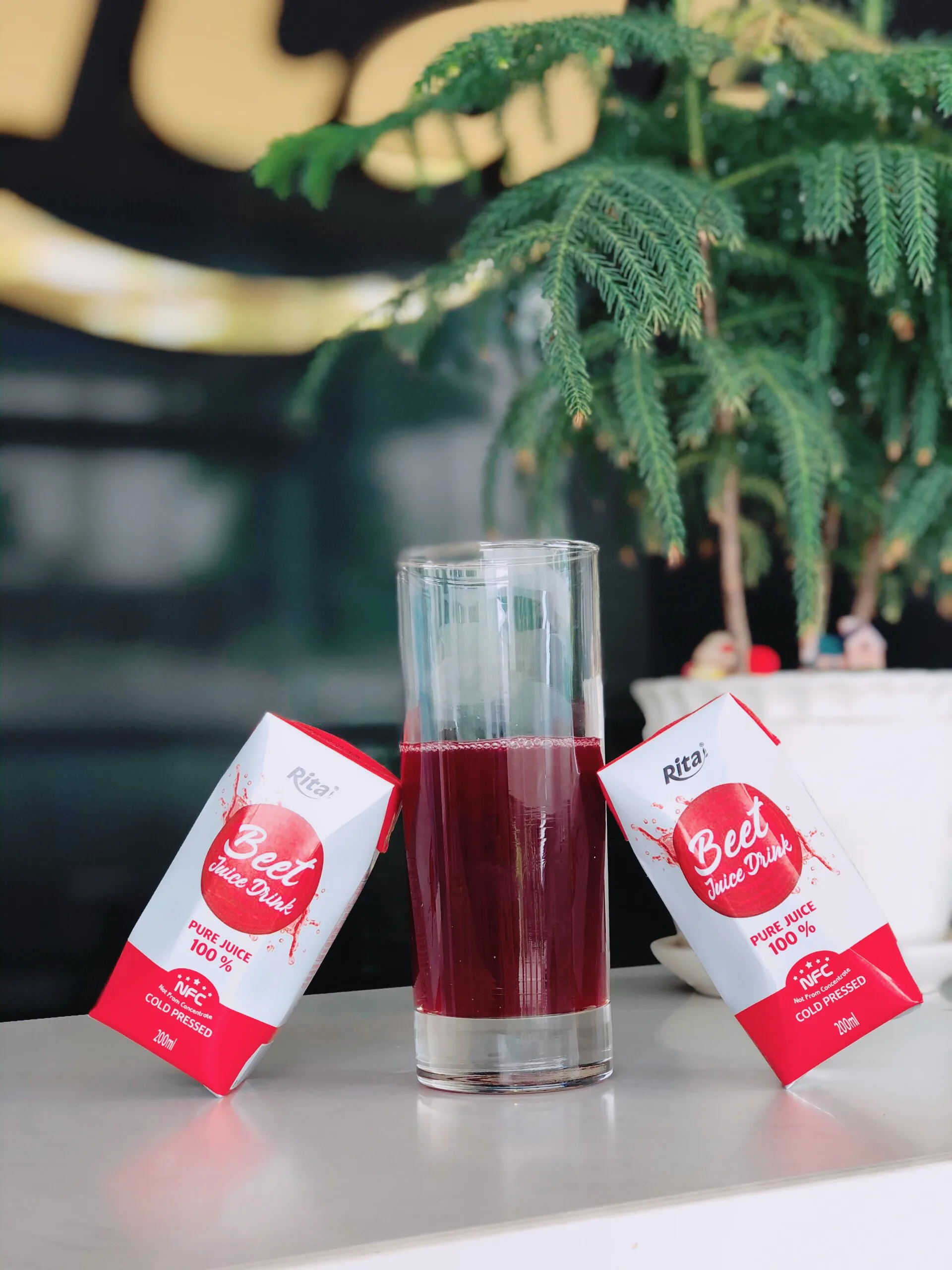 Rita Healthy Pure Juice 200ml Beet Juice Drink Paper Box Packaging Low