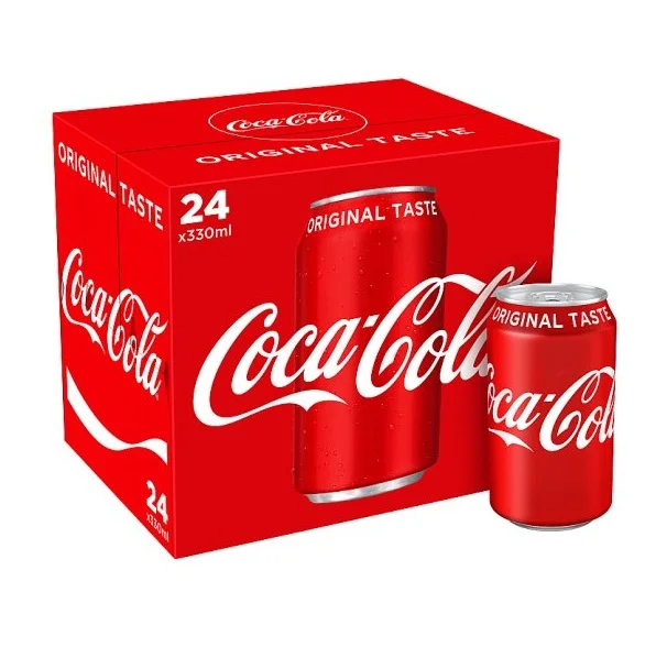 Coca Cola 330ml X 24 Cans | Coca-cola 1.5 Liter 500ml 20oz Bottles ...