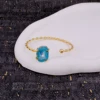 Tranche de géode en agate bleue