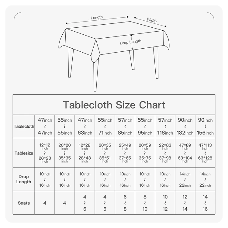 Customized 132 Inch Round Tablecloth Table Linens Party Tablecloths Rectangular Wedding Luxury Table Cloth for Parties