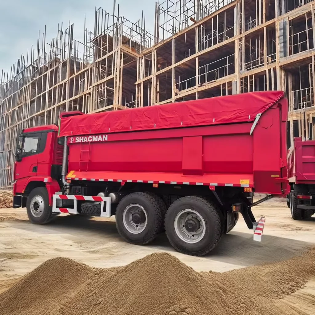 xe ben bạt che mới Shacman X3000 2025 420HP 6*4 Euro2 chạy diesel, tay lái trái/phải, chuyên dụng cho vận chuyển chất thải công nghiệp