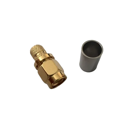 Good Performance SMA-J4 Connector RF Brass Male SMA Connector for RG59 Cable