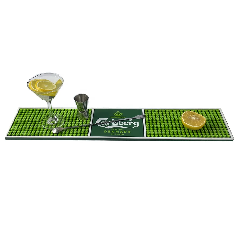 Manufacturers Direct Factory Price PVC Custom Logo Bar Rubber Spill Mat Beer Drinking Barmats
