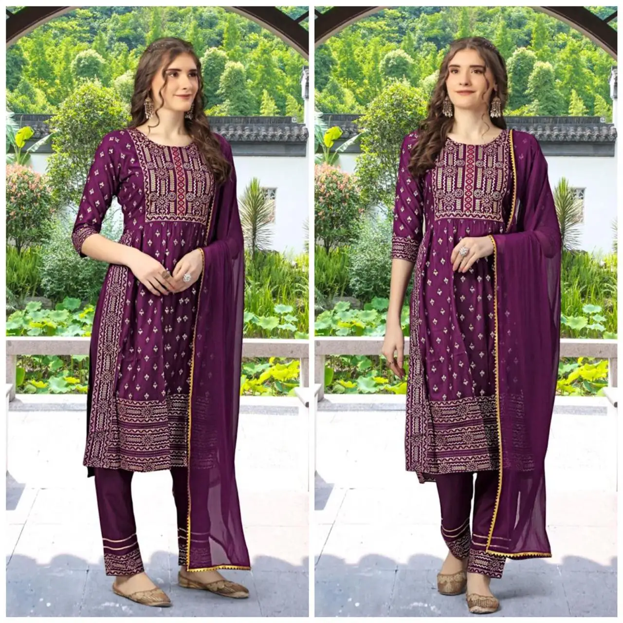 2019 New Design Fancy Girls Muslim Clothing Sari Indian Islamic Front Neck Designs for Kurtis
