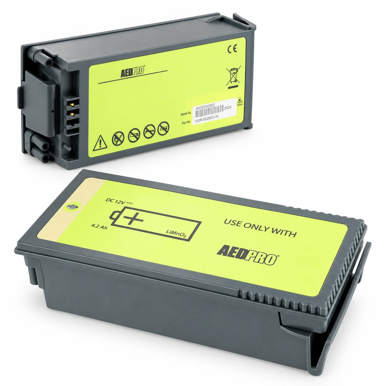 12 V 4,3 Ah 1008-002003-30 8000-0860-01 Boong accu lithium-ion y khoa co the nap lai (Li-MnO2) cho ZOLL AED Pro