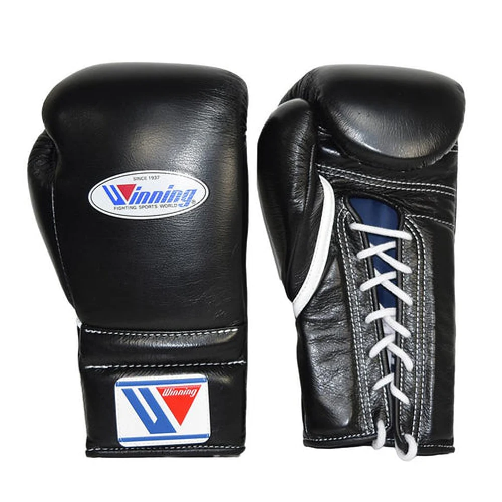 Brand New Winning Boxing Sets Full Black Color Open Face Head Guard