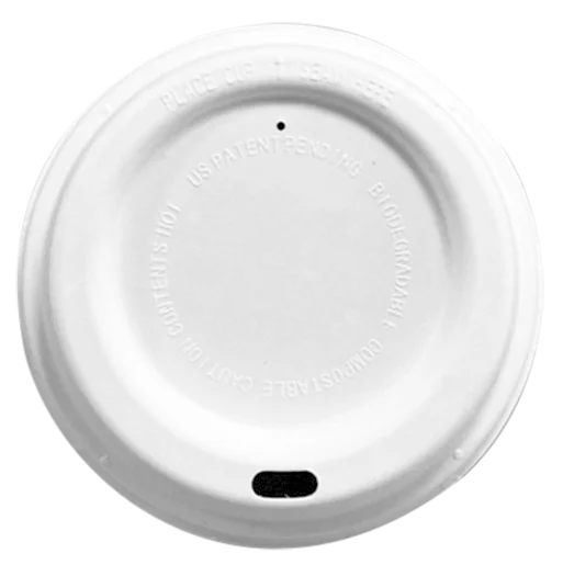 Fiber Cup Lids Biodegradable Paper Cup Lids Disposable Coffee Cup Lids
