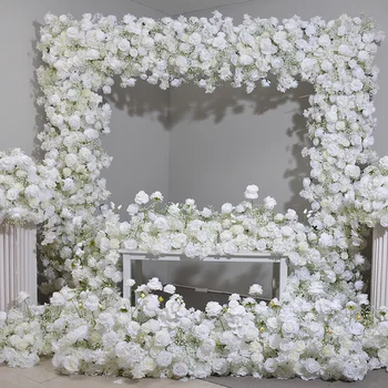 White square Flower Arch for Wedding Centerpiece Decoration Artificial Wedding Flowers Arches