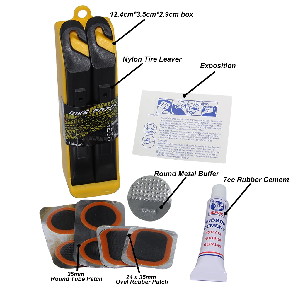 PAX Pro класс горный велосипед трубки Ремонт Патчи комплект инструментов для ремонта шин