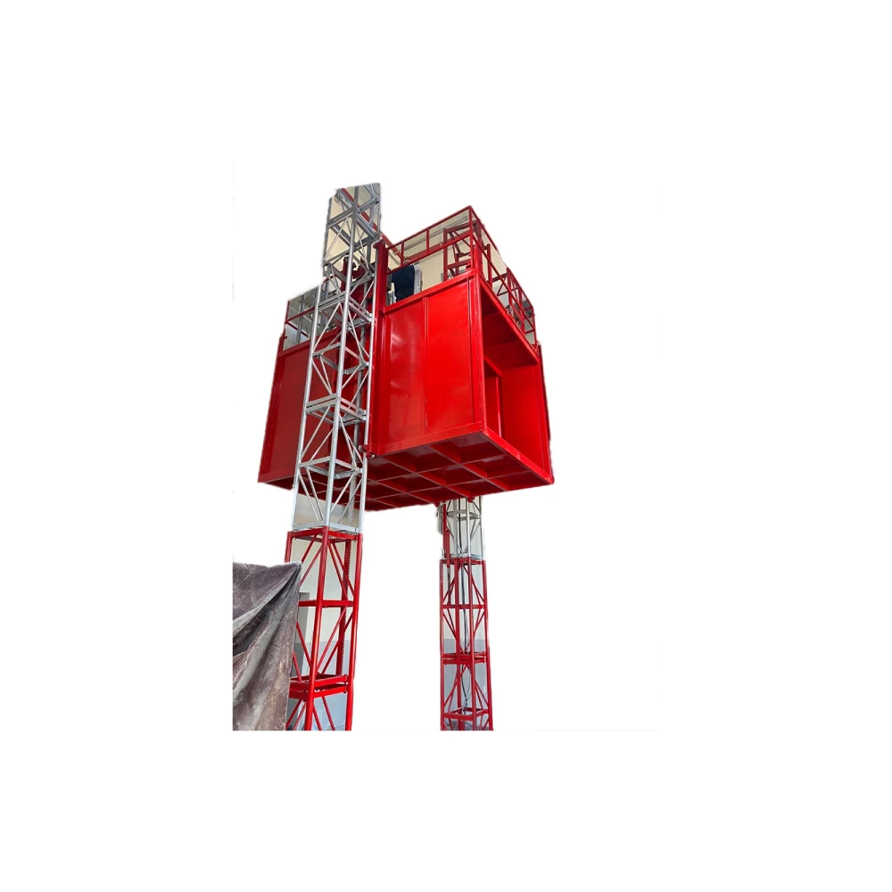 Double Column Mast Climbing Construction Hoist Fast And Convenient Way