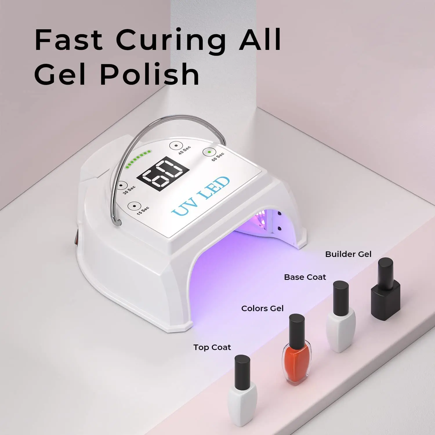 Professional Gelpal Uv Wireless Gel Nail Light Portable Manicure