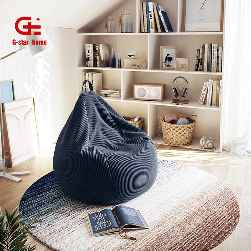 Lounge Chairs Cloth Bean Bag Chair Bean Bag Chairs With Pouf