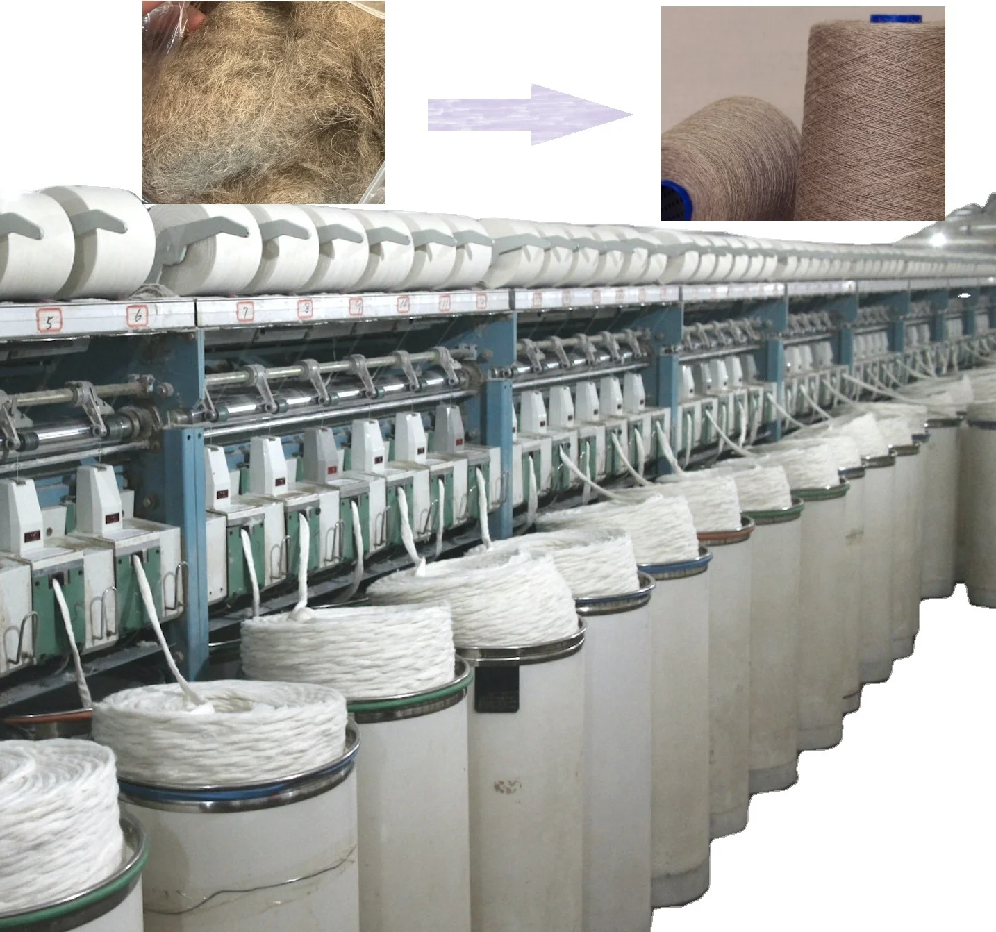 Open-end Spinning Rotor Spinning Machine for Spinning Flax Linen Fibre and Glassfiber Spinning