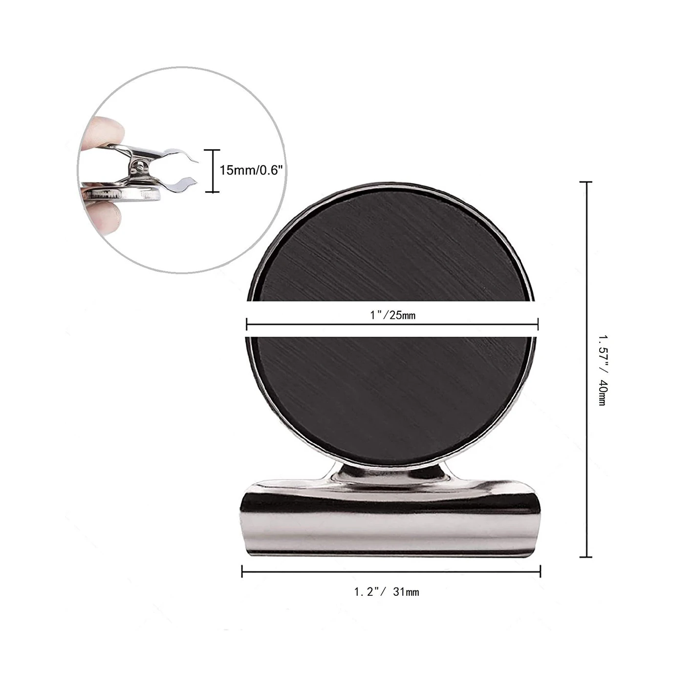 Refrigerator Magnet Hook Clips With Magnet 30mm Perfect Fridge Calendar Kitchen Office Magnets