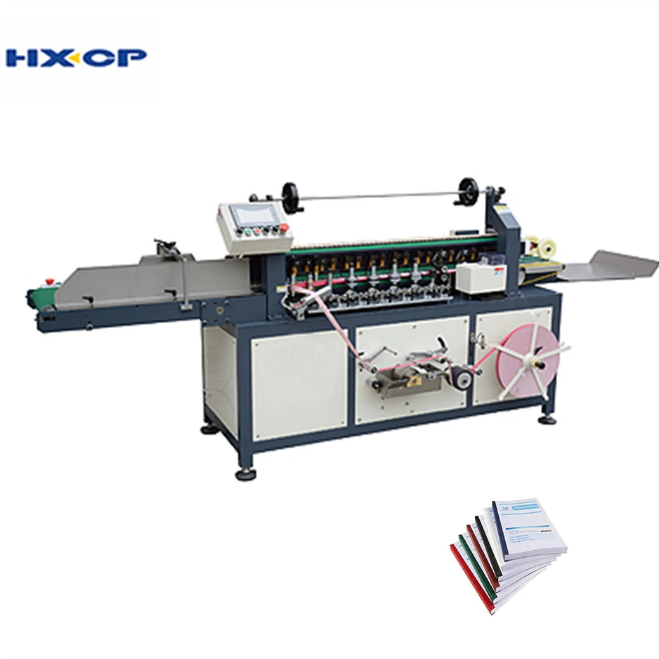 Hxcp Back Spine Taping Machine For Notebook Back Pasting And Binding