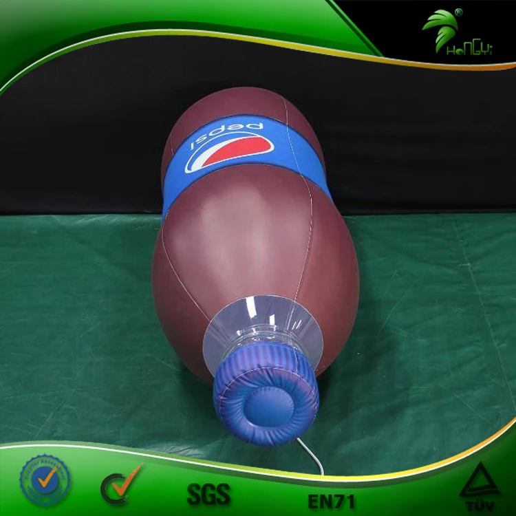Hongyi Custom Inflatable LED Pepsi Cola Bottle  Giant  Bottle for Advertising