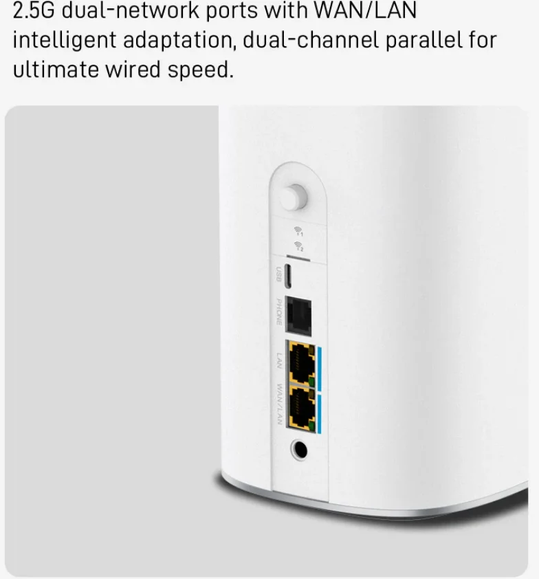 ZTE G5 ULTRA ルーター Wi-Fi 7 BE19000 ZTE G5 Ultra 5G Router AI 5G FWA WiFi 7 New Product MC8531 - LTEmall