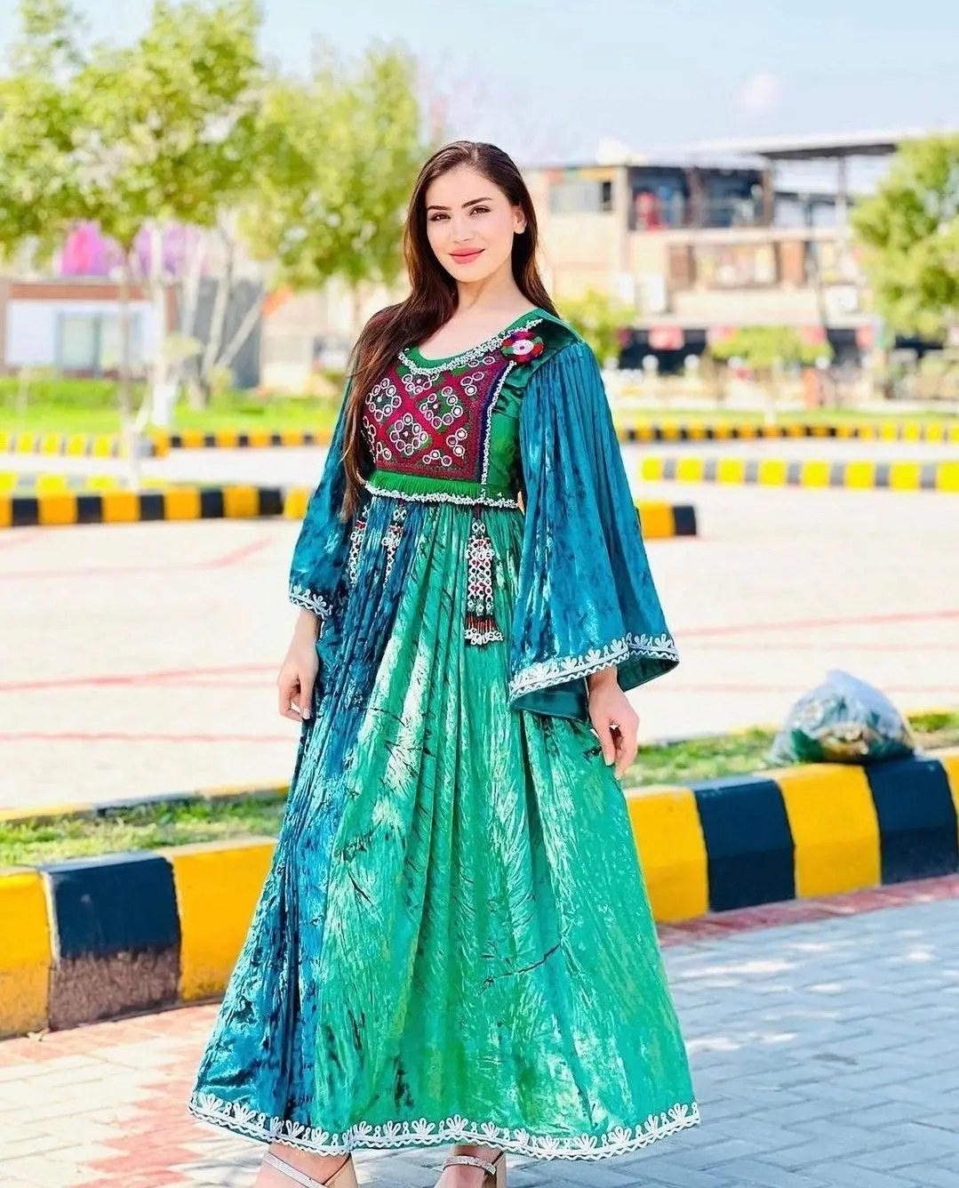Top Selling Afghan Kuchi Frock in Velvet Fabric - Custom Sizes, Elegant  Silk Material for Women, Quality Apparel - OEM Service Available