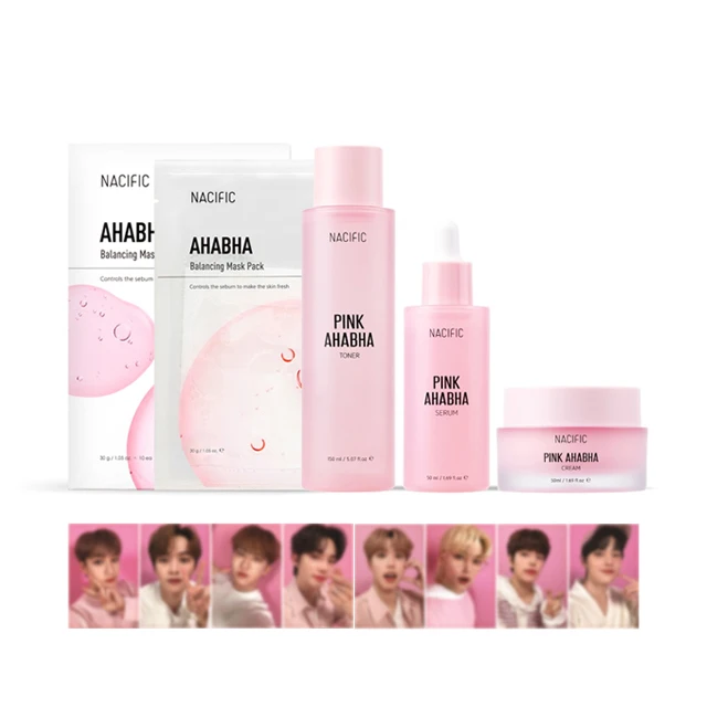 Aha Bha Skin Care Sets Korean Beauty Kpop Stray Kids Collaboration ...