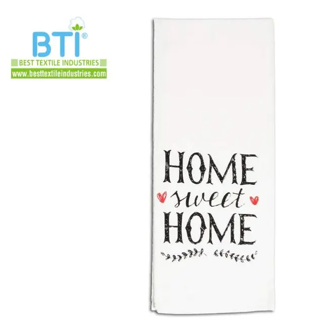 Decorative Kitchen Custom Made Tea Towel Printed Kitchen Towels