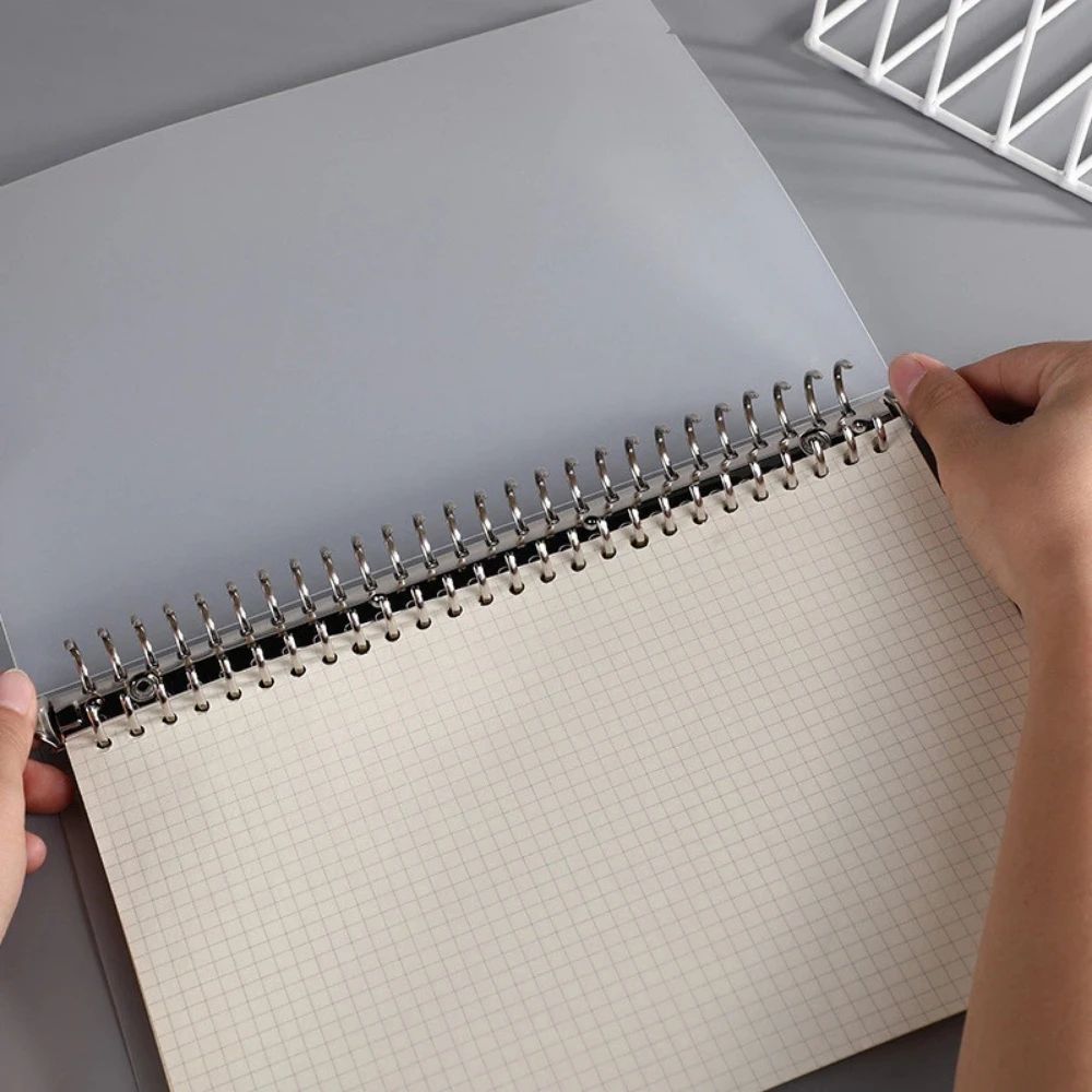 Plastic PP Cover Notebooks A5 B5 PP Plastic Hardcover Lose-Leaf Replaceable Paper Ring Bound Notebook Supplier From Vietnam