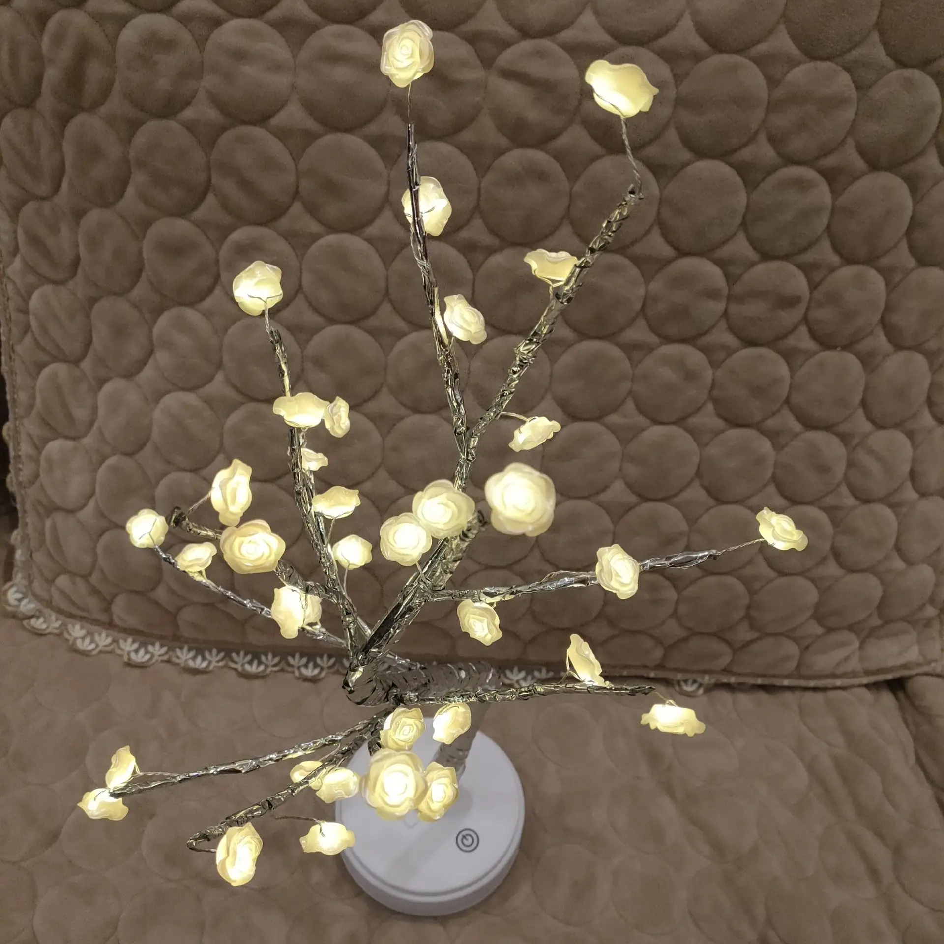 Led Bonsai Tree Lights Artificial Branches Table Lamp,Decorative Copper