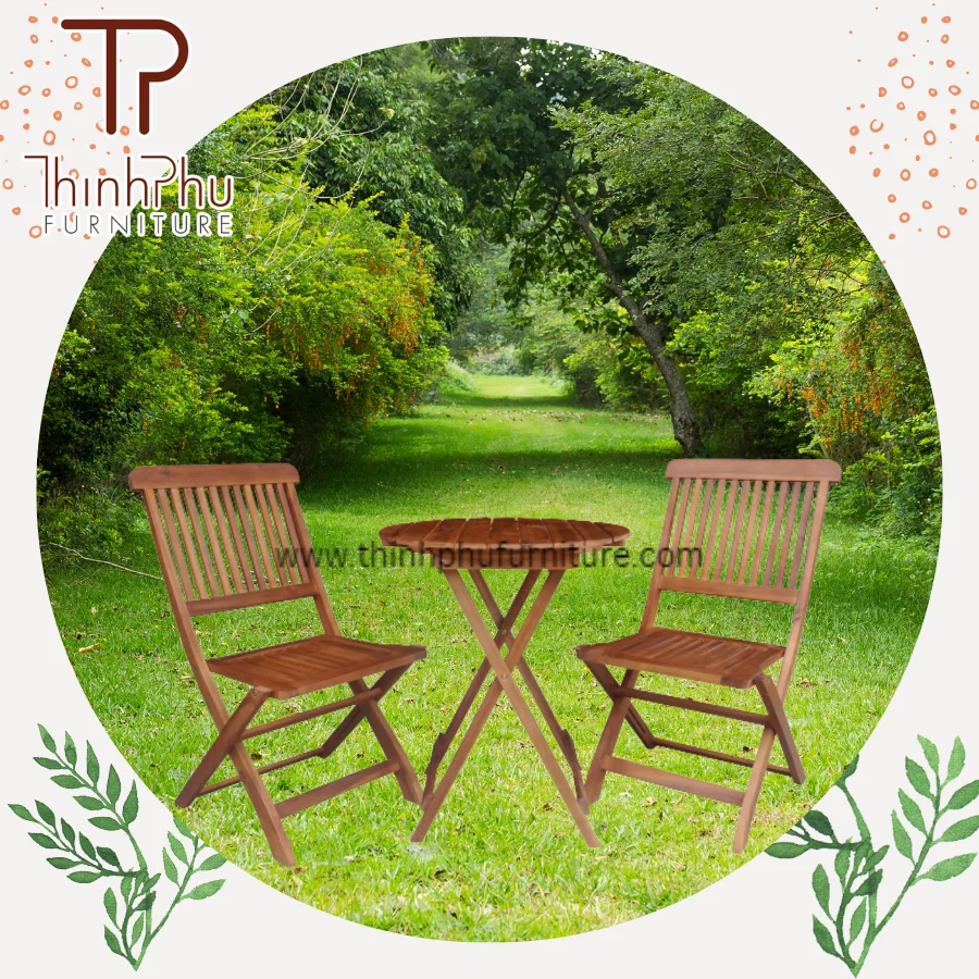 High Quality Outdoor Bistro Set Foldable Garden Furniture Rattan