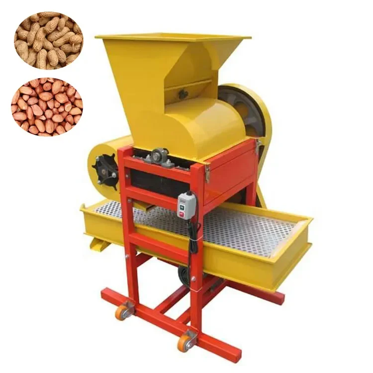 High Quality Small Peanut Shelling Machine Groundnut Decorticator Dehusking Machine with New Engine Export Quality