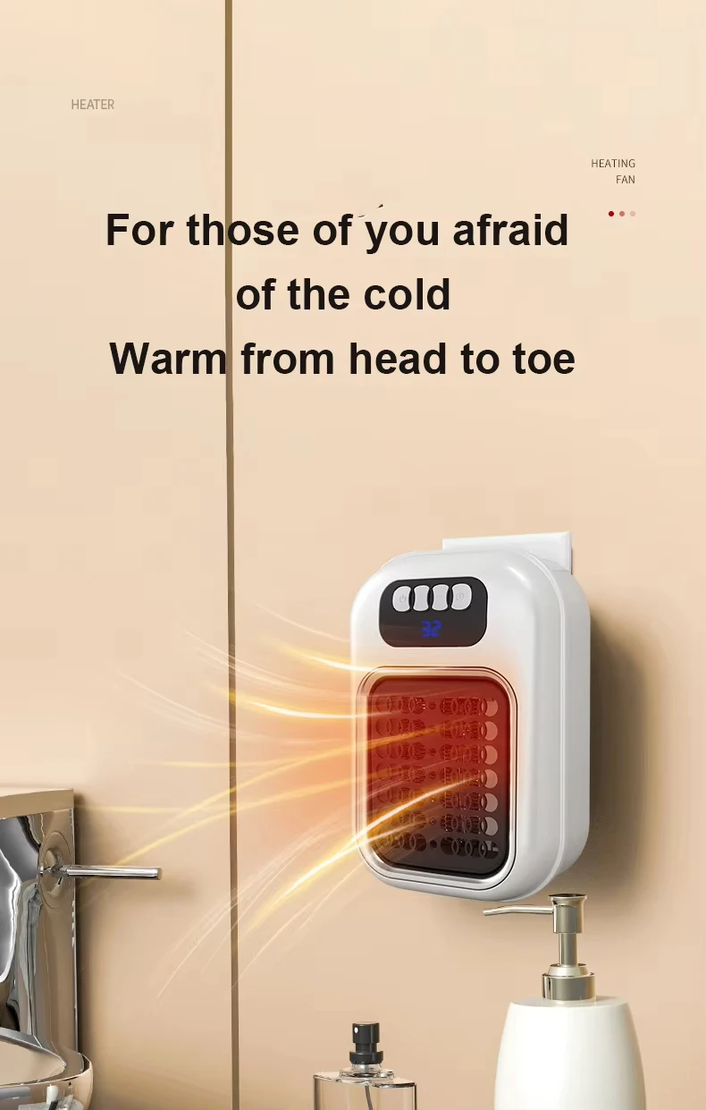 Mini Heater, LCD, PTC, 400W, 200ft - detail 2