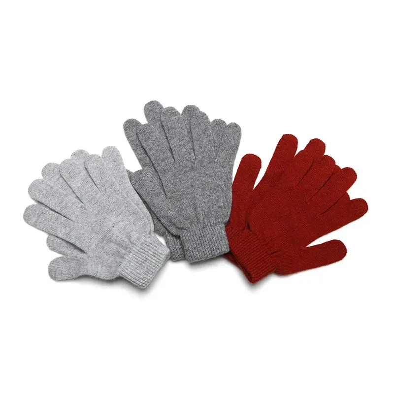 Мужские зимние модные перчатки унисекс мужские и женские нескользящие термоперчатки с сенсорным экраном волшебные вязаные акриловые варежки высокого качества