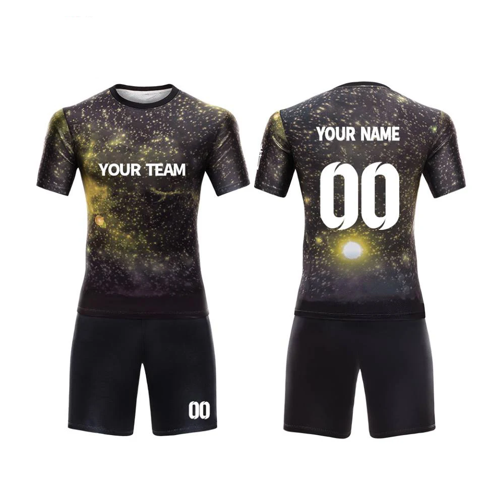 Bulk Black Blank Soccer Jerseys 