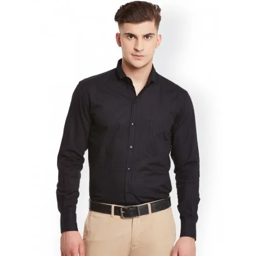 semi formal black shirt