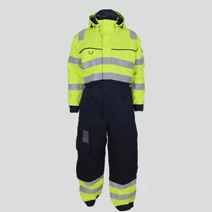 Factory Supply 11612 Modacrylic Inherent Fire Resistant FRC FR Flame Retardant Winter Coveralls