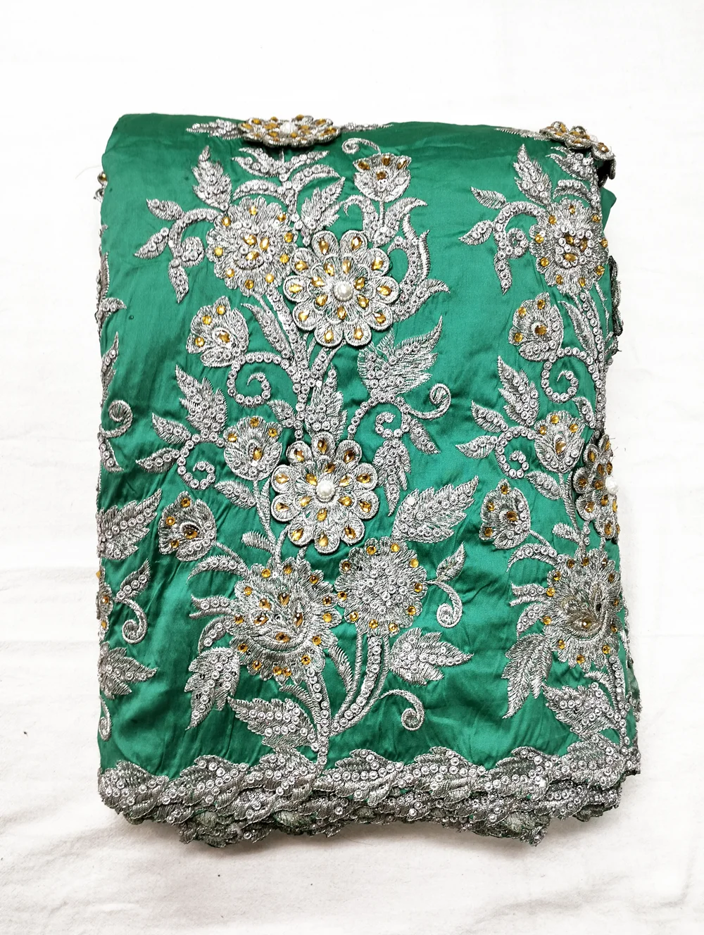 mint green indian wedding dress Mint Green Lehenga with Front Open Gown Pakistani Dress MEDIUM main image 1