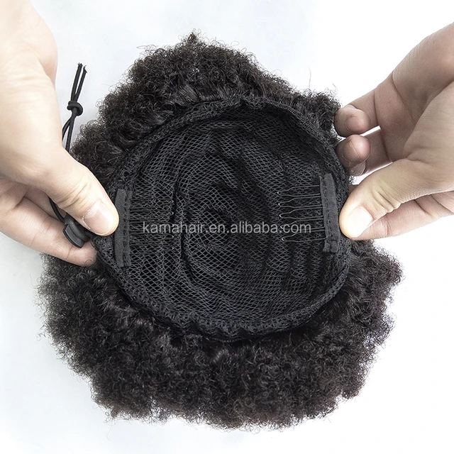 KAMA Drawstring Afro Puff Kinky Curly Puff Ponytail Natural Puff Drawstring Ponytail