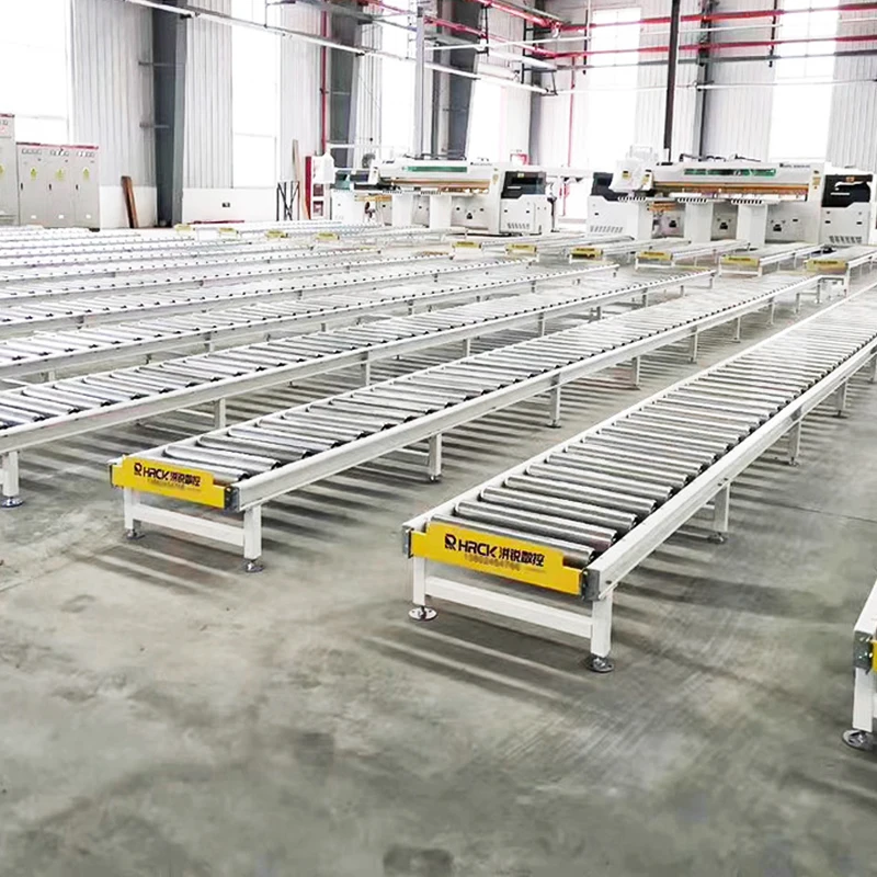 Heavy Duty Galvanized Drum Automated Roller Conveyor Motorized Conveyor Roll Packing Line with Speed Adjustable