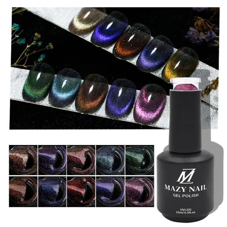 Оптовая продажа хорошее качество Гель-лак для ногтей 9D Cateye индивидуальная этикетка веганский Магнитный кошачий