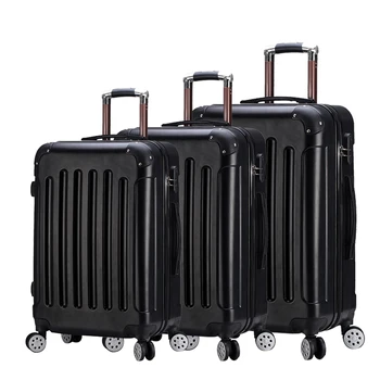 Factory Price OEM Large Capacity ABS Luggage 20 24 28 Inch 3 Pieces Suitcase Set For Men