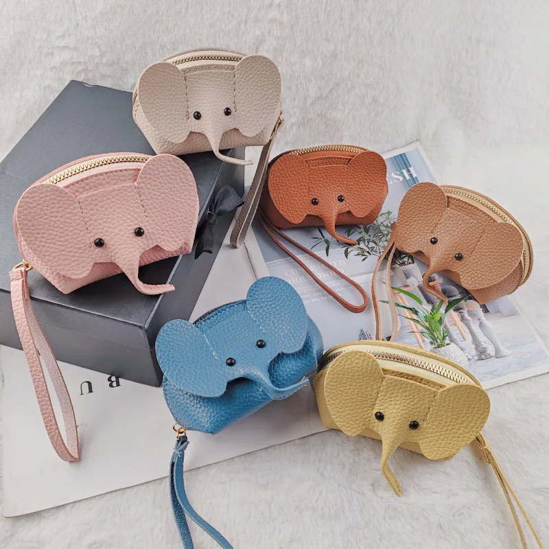 Monedero Con Cremallera En Forma De Elefante 3D Para