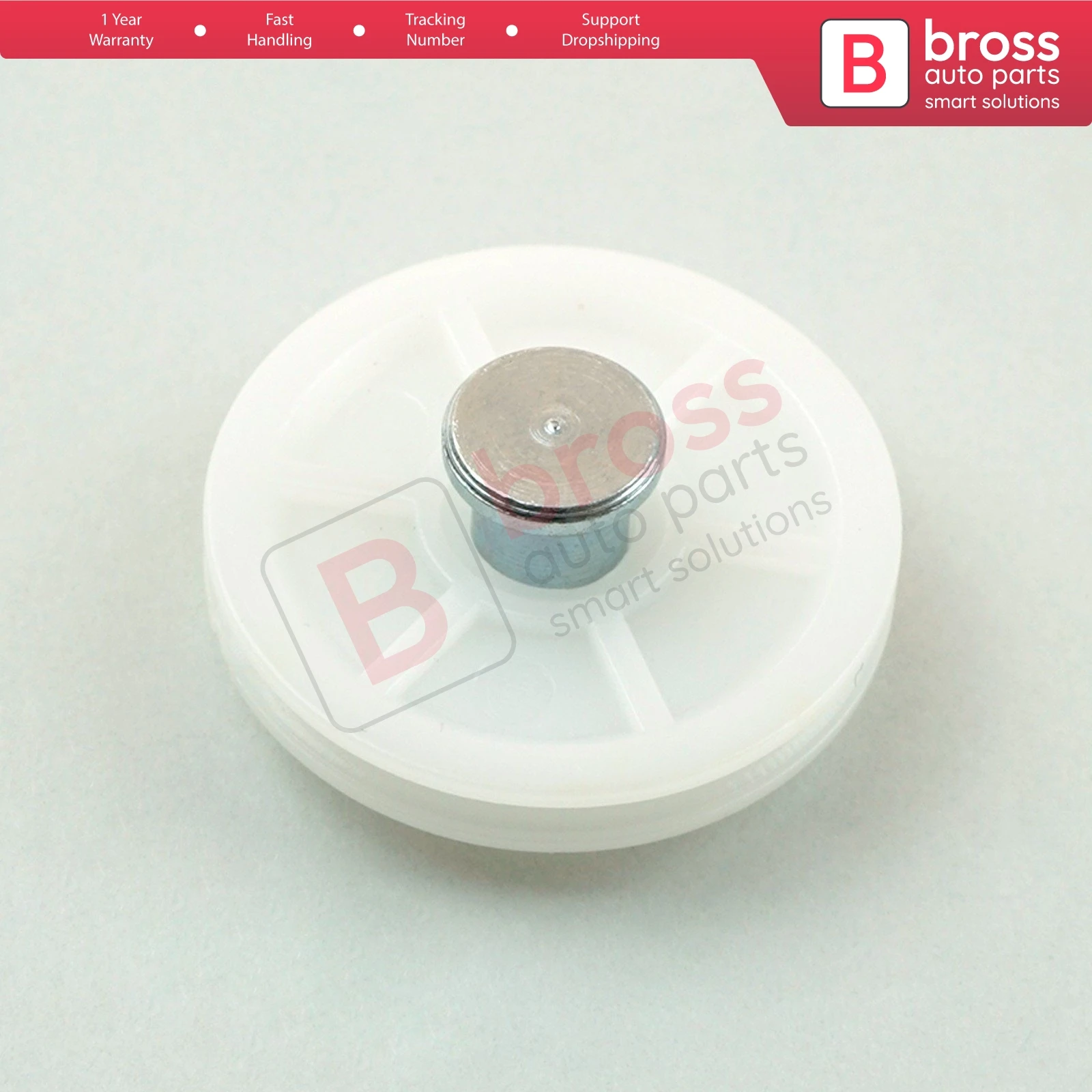 BWR1067 Rear Window Regulator Repair Corner Cable Roller Pulley for Megane MK1 X64 1996-2003 4/5 Door Bross Auto Parts