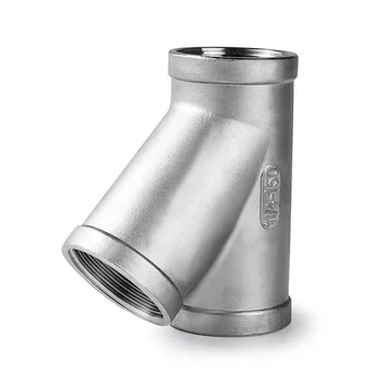 Hot Sale Stainless Steel Pipe Fitting 3 way 45 Degree Y Tee