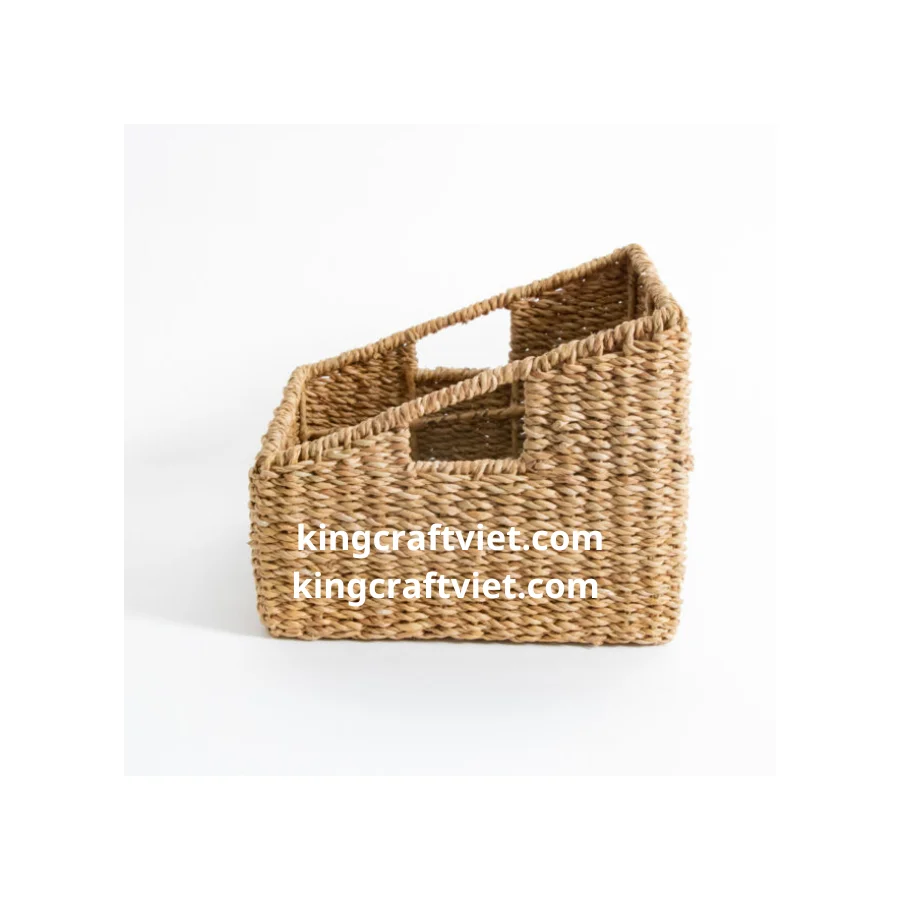 Magazine Holder Eco Friendly Natural Seagrass Book Rack Home Decoration